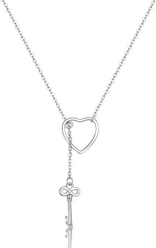 Collier en argent sterling 925 minimaliste avec pendentif cœur ajouré élégant