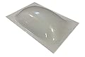 SCT RV Skylight Outer Dome, Ice Crackle Clear - 14" x 22", Flange 17" x 25"