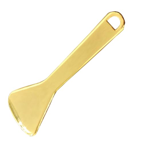 Veemoon Herramienta Masaje para Ojos de Aleación de Zinc Cuchara para Crema Facial Fatiga Ocular Masajeador Compacto Portátil para Mujer Cuidado Ojos Dorado