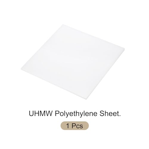 Image of 2pcs 6 x 6 Inch UHMW Polyethylene Sheets, 5 /32 Inch Thick Ultra High Molecular Weight White Plastic Sheet [for Home, Industrial]