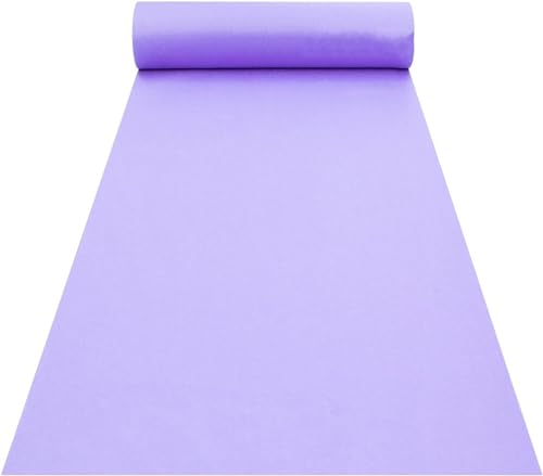 Tapis de sol rectangulaire violet jetable de 20m pour activités d'exposition et mariage