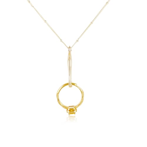 Collier porte-bague ouvrable en laiton pour ne plus jamais perdre votre alliance au travail