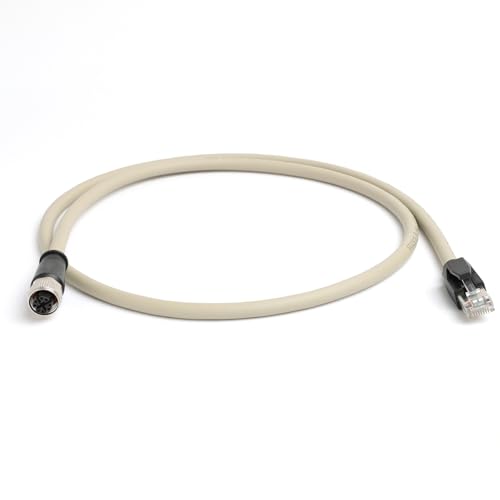 Cable Ethernet Cat6 M12 8 Pin a RJ45 30 cm Gris miniatura 3