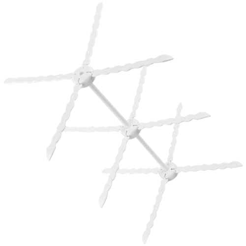 HIAKDOFT Soporte de Secado para Flores de Fondant, Estante Plegable de 3 Niveles de Plástico para Decoración de Pasteles, Rejilla Grande para Secar Pasta y Manualidades en Casa