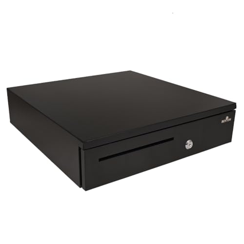 Image of Bestow Cash drawer Electronic Automatic & Manual Heavy Duty, Durable, Reliable Granted Metal Cash Drawer Drawer organiser storage for POS Support all POS Terminal (Black, 5.3Kg)6 NOTES / 3 Coin