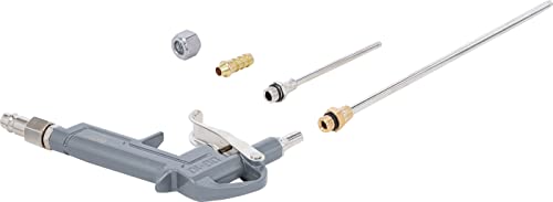 BGS Druckluft Ausblaspistole Pressluftpistole Druckluftpistole Blaspistole 3 Düsen Aluminium