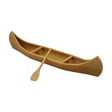 Handcrafts Miniature Boat Model Figure and Paddle Set Decorative Accessory for Doll House and MicroLandscape Scene Collectible Landscape