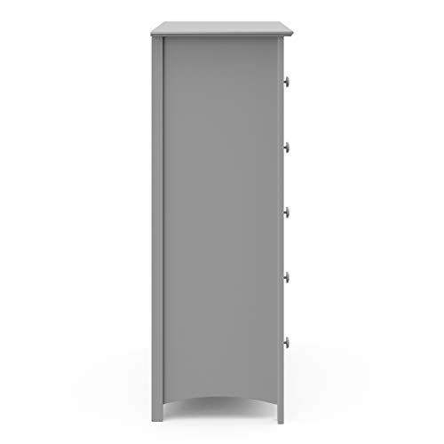 Image of Storkcraft Kenton 5 Drawer Dresser (Pebble Gray) - GREENGUARD Gold Certified, Dresser for Kids Bedroom, Includes Safety-Focused Interlocking Drawer System