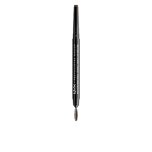 NYX Professional Makeup Brow Pencil, Due lati: matita a punta piatta e scovolino, TonalitĂ : Soft Brown