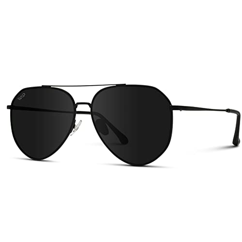 WearMe Pro Polarized Aviator Sunglasses for Women and Men | UV Protection | Reflective Lens | Pink, Blue, Black Aviators4