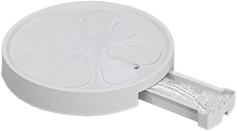 Drip Pan Plant Tray with Drainage Holes & Water Storage Box for Indoor/Outdoor Flower Pots - 35cm/14in White Plant Saucer for Easy Watering & Mess-Free Gardening