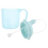 VINTORKY Auslaufsicherer Trinkbecher mit Silikon strohhalm Leicht und Tragbar für Senioren Bettlägerige Patienten und Schwangere Vielseitig für Trinken Füttern und Pflege Sicherer