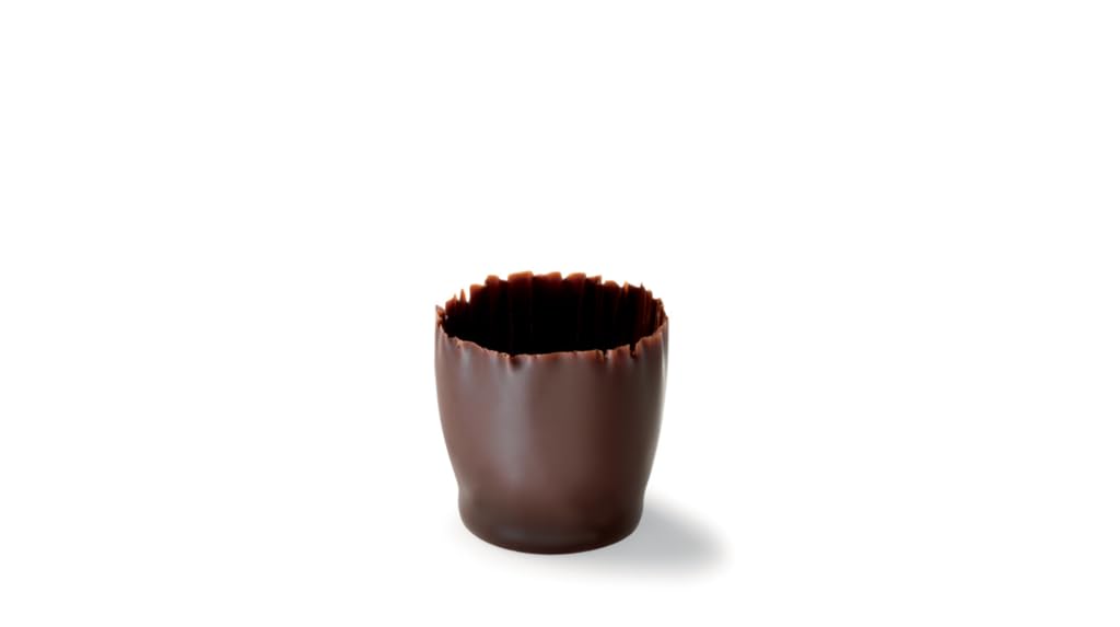 Callebaut Tazas de chocolate negro premium 90 unidades 23 mm × 26 mm 430 g