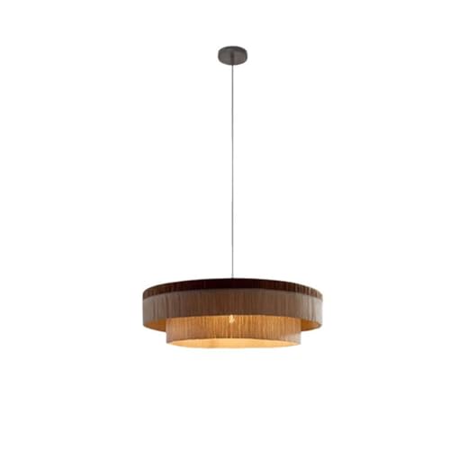 Lampe suspendue en tissu pour loft moderne et grands escaliers