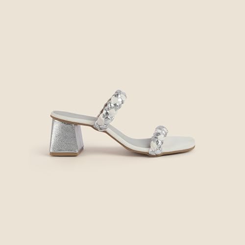Image of Metro Women's Double Strap Block Heeled Sandals