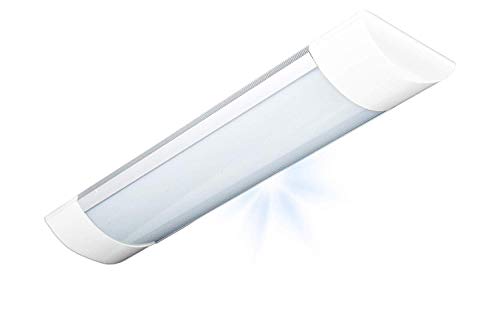 POPP®Pantalla regleta tubo LED integrado 9W18W 27W 36W 45W polvo,color blanco frio (6000K) [Clase de eficiencia energética A++] (27W 6000K, 1 unidad)