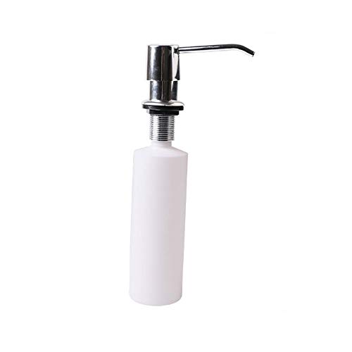 ASWRTYJO White Liquid Soap Dispenser Lotion Pump Cover Built in Kitchen Sink Countertop Cooking Tool Utensils Kitchen Accessories