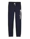 Champion Jungen American Classics-Big Logo Rib Cuff Trainingshose, Marineblau, 13-14 Jahre