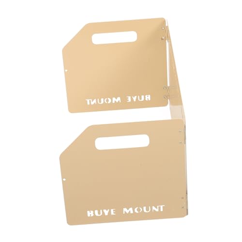 BRIGHTFUFU Lightweight Portable Camping Windproof Tool Wind Deflector for Outdoor Cooking Picnic and Foldable Design with Built Pegs for Stability