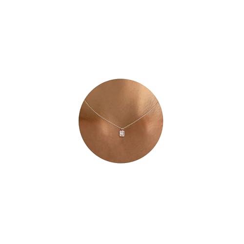 Tewiky Necklace for Women, Sterling Silver Plated Pendant Necklaces Dainty Small Cute Necklaces...