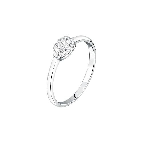 Bague Morellato en argent 925 rhodié avec oxydes de zirconium scintillants
