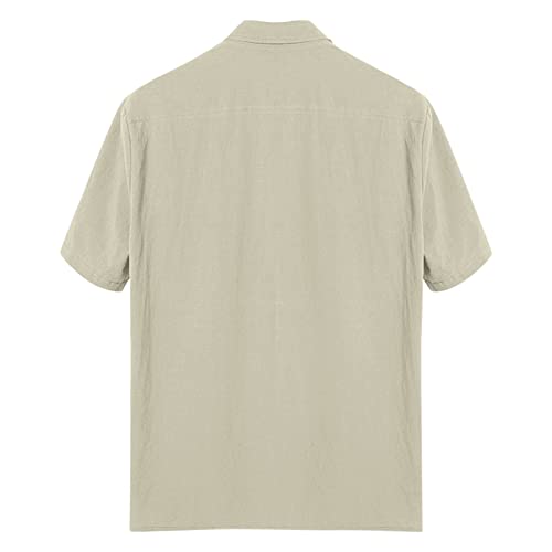 Blusa de algodão com borda lisa e manga comprida para o verão, camisa de linho virado para baixo, ca