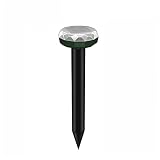 【Appliaplicaciones 】 es muy eficiente, el repelente ultrasónico de animales no es dañino para humanos, mascotas y aves de corral, ideal para jardín, granja, invernadero. Puede repeler eficazmente ratones, topos, topos y topos, perros, martens.
