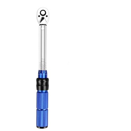 1 llave dinamométrica ajustable con cabezales de transmisión cuadrados de 1/4, manual/par (rango de 5-25 N.m), mano resistente, 72 dientes, precisión para el mantenimiento de la bicicleta