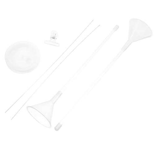 VILLCASE 1Set Beading Funnel Kit Beading Tools for Jewelry Making Includes Bead Dispensing Funnel Crochet Hooks Transparent Clip and Thread Roll for DIY Craft Projects