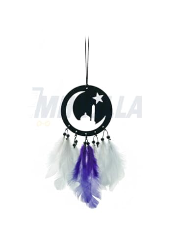 Car Hanging Accessories Interior - Elegant Dream Catcher for Car - Charm for Auto Decor - Stylish Handmade Ornament for Rear View Mirror Decoration - Chand Tara