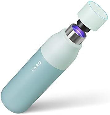 LARQ Bottle PureVis - Self-Cleaning and Insulated Stainless Steel Water Bottle with UV Water Sanitizer, 17oz, Himalayan Pink