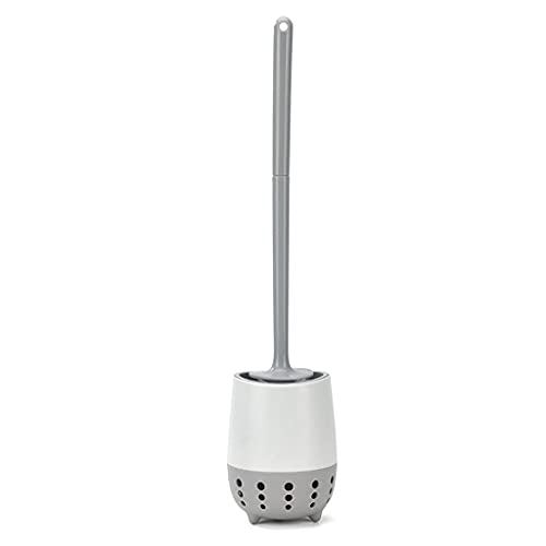 Toilet Brush Toilet Brush and Holder, Deep Cleaner Toilet Brushes with No-Slip Handle, Toilet Brush Holder Set for Bathroom Toilet Toilet Tools (A)