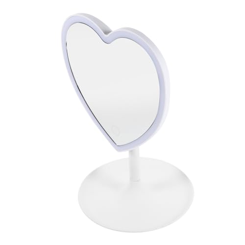 Espejo para maquillaje portátil con luz LED Luxshiny