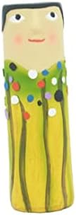 Creative Face Resin Bud Vases, Family Painting Small Vases for Flowers Human Face Vase Handmade Boho Vases for Decor