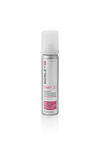 BosleyMD Minoxidil Foam, Extra Strength Thinning Treatment for Hair Loss and Hair Regrowth for Women, 5% Topical Solution, Foam/Mousse, 1-month supply, 2 oz.