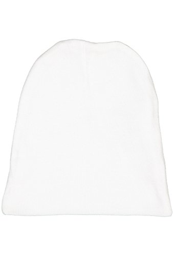 RABBIT SKINS Infant Baby Rib Cap, White