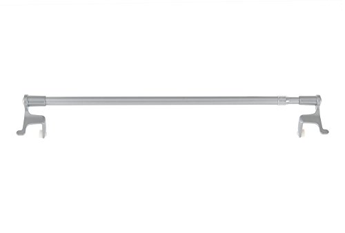 PRESTO BASIC Tringle Extensible à Fixation Par Pression 30-45cm  Métal Nickel Mat  Lot de 2 pièces