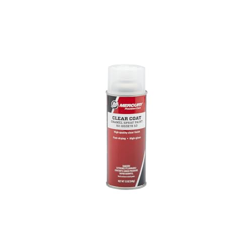 MERCURY 80287853 Clear Coat Enamel Spray Paint, 12 oz Spray Can