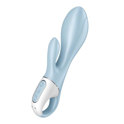 Satisfyer, Vibratore, Vibratore Rabbit, 'Air Pump Bunny 1', 20,5 Cm, Materiale Delicato Sulla Pelle, Ricaricabile, Asta Gonfiabile