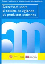 Portada de Directrices sobre el Sistema de Vigilancia de Productos Sanitario S