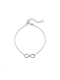 Joya Hecha en España. SINGULARU ® - Pulsera Infinito Plata para Mujer Plata de Ley 925 - Joyas mujer
