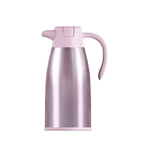 Carafe à café 1,6L en acier inoxydable or rose de style européen