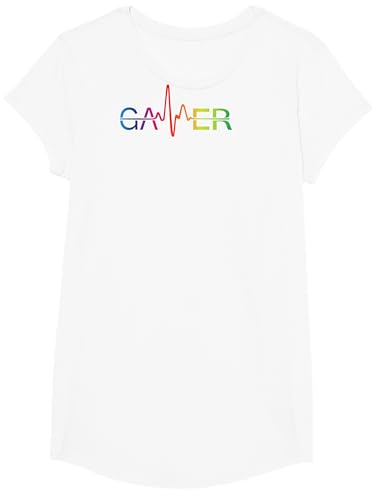 Vintage Gamer Heartbeat Videospiele Gaming T-Shirt