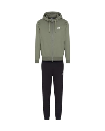 EA7 Men's Tracksuit, Green, Black, S