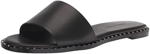 Charles David Women's Mykonos Flat Sandal, Black, 5.5