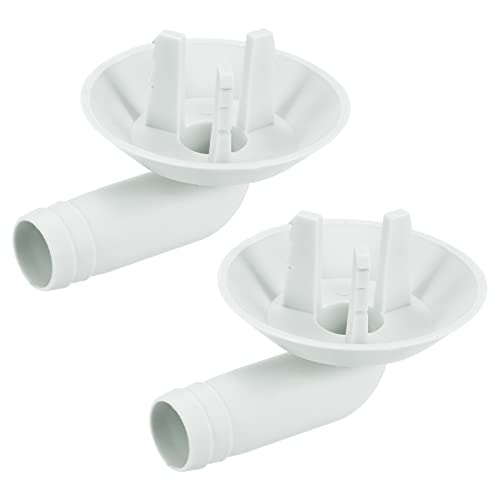 sourcing map Air Conditioner Drain Hose Connector 25mm Tube Elbow Fitting Replacement Part Accessories for Mini-Split Window AC, Grey Pack of 2