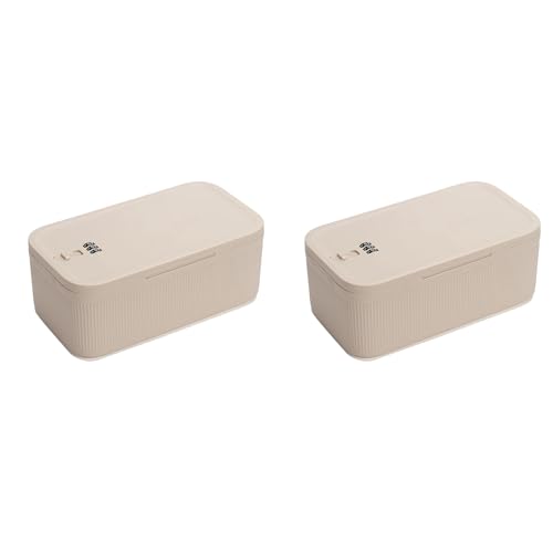 Boîte de rangement verrouillable beige coffre médicaments téléphone