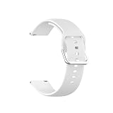 LOKLNEYK Bracelet De Montre En Silicone 20mm For Montre Lenovo S Montre S2 Pro Montre Accessoires Bracelet For Montre Lenovo X Plus Bracelet(White,For Lenovo watch x plus)