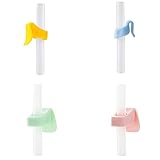 シリコンストロー 折りたたみ式 スラップストロー 再利用可能 繰り返し使える 柔らか シリコーン ストロー 子供用 飲料ストロー 収納ケース付き 4本4色