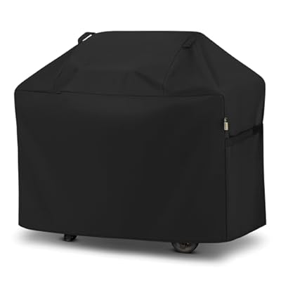 Arcedo BBQ Grill Cover, 53 Inch Heavy Duty Waterproof Grill Cover, Fade Resistant Outdoor Barbecue Gas Grill Cover, Durable and Convenient, Fits Weber Charbroil Nexgrill Napoleon and More Grill